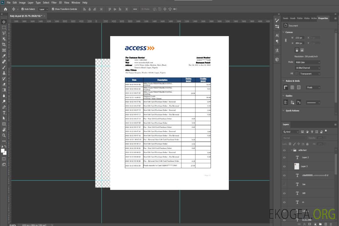 Modèle Excel et PDF de relevé bancaire Nigeria Access template Modèle Excel et PDF de relevé bancaire Nigeria Access template